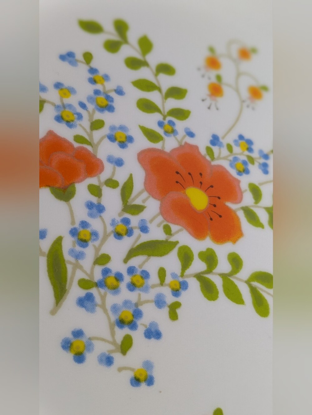 Vintage Corelle by Corning WILDFLOWER Spring Bouquet Oval Serving Platter 12" - Picture 4 of 5
